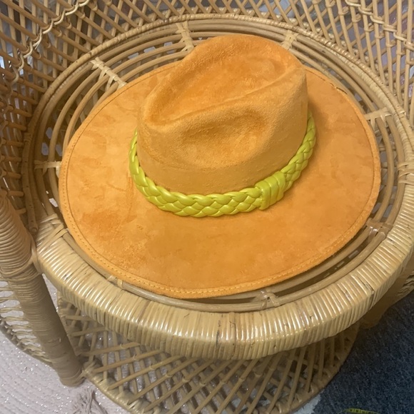 Free people ASN MELROSE hat new without tags orange combo size small main image 7
